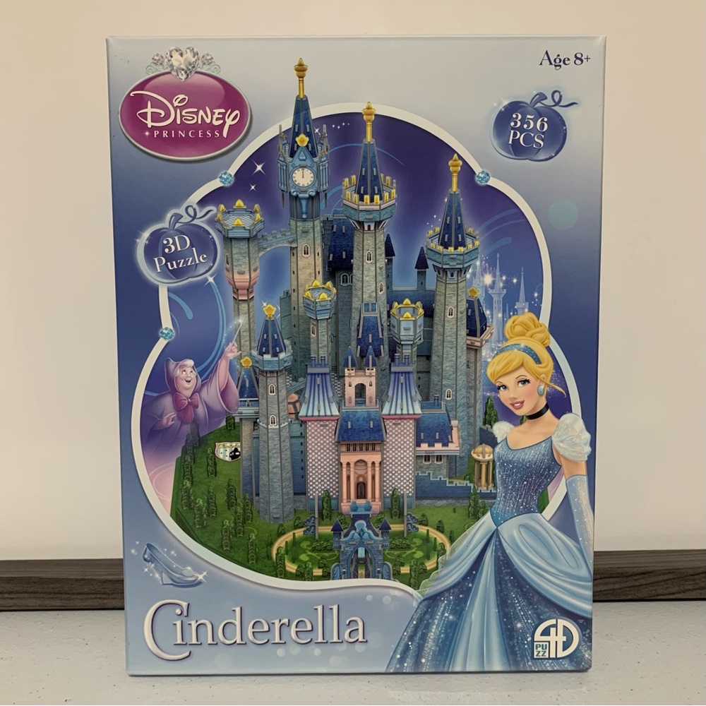 4D Build: Disney Princess Cinderella 3D Castle 356-Piece Puzzle-NIB
